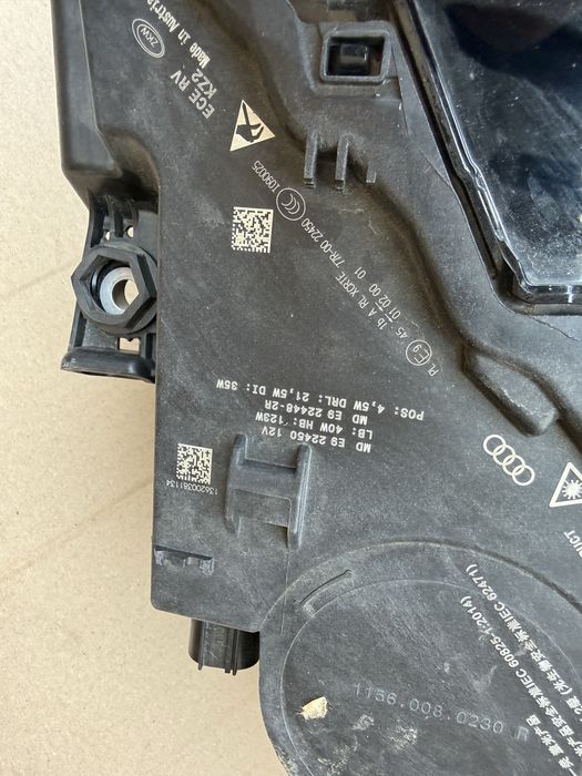 Ауди q7 4m0 laser рестайлинг фара правая перед 4m0. 941. 086. c  Корпус целый