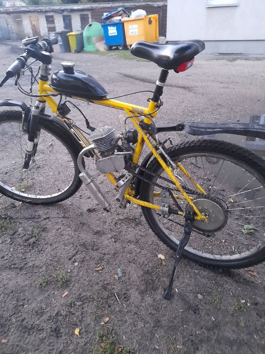 Rower z silnikiem spalinowym 80cc Piła • OLX.pl
