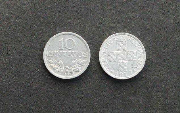 Moedas de 10 Centavos de Alumínio