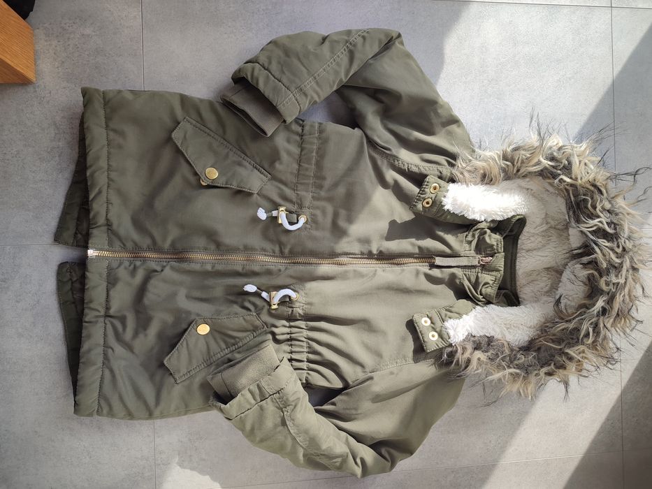 Kurtka zimowa parka, H&M, roz. 116