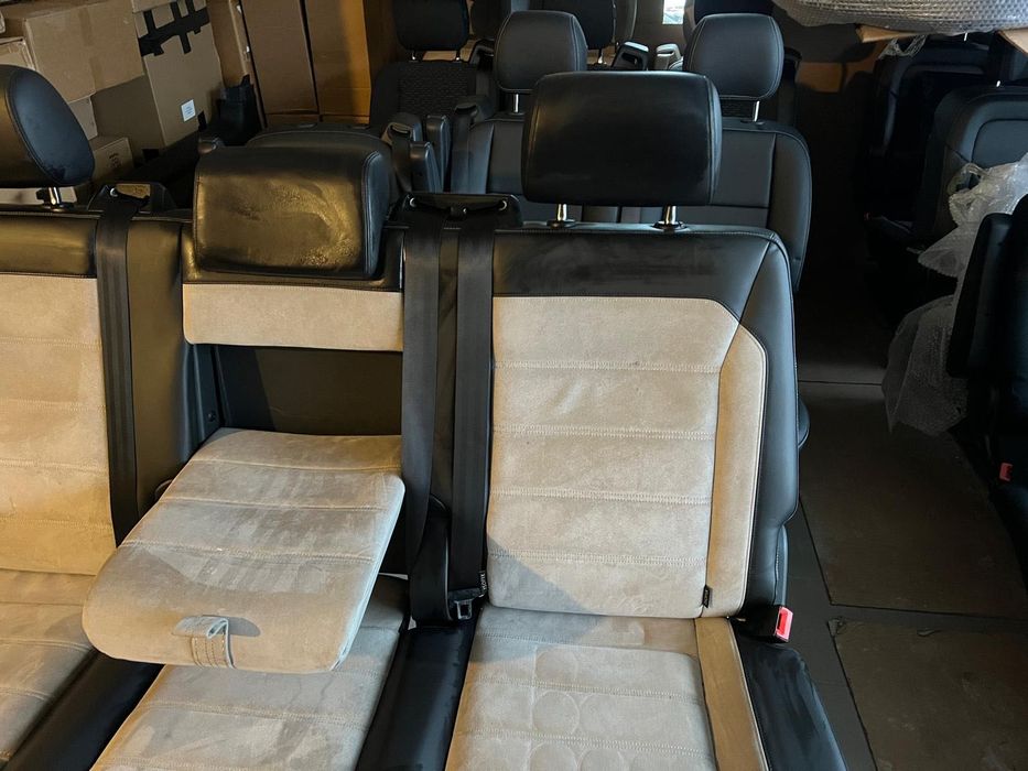 Kanapa 3 osobowa rozkładana łóżko Multivan T6 T5 lift skóra Alcantara