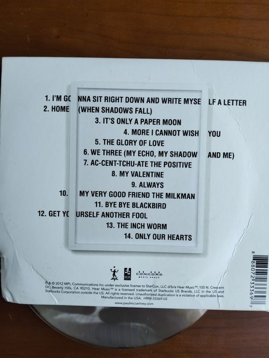 CD Paul McCartney - Kisses On The Bottom'