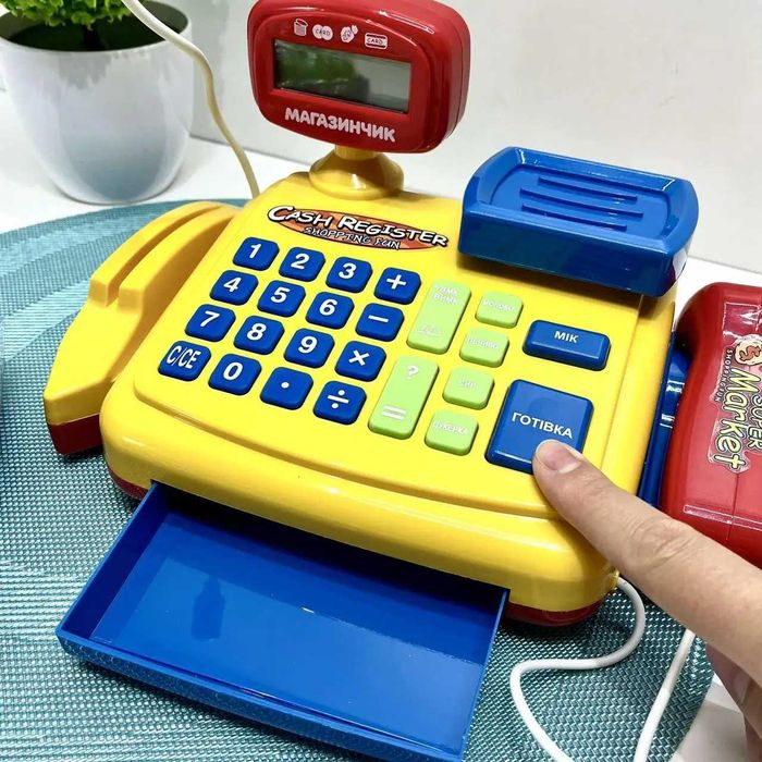 Детская касса Дитячий касовий апарат Limo Toy 7018-UA Роздр/Дроп