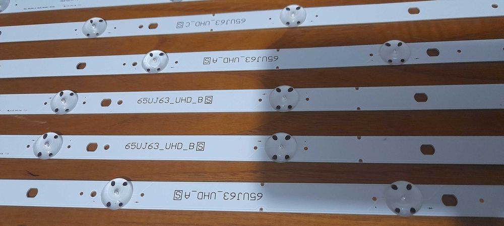 5 Tiras LED para TV LG 65UJ630V /Veja as fotografias