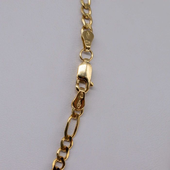 Złoty łańcuszek 585 6,70gram 45cm Figaro Pełny Nowy WYSYŁKA GRATIS