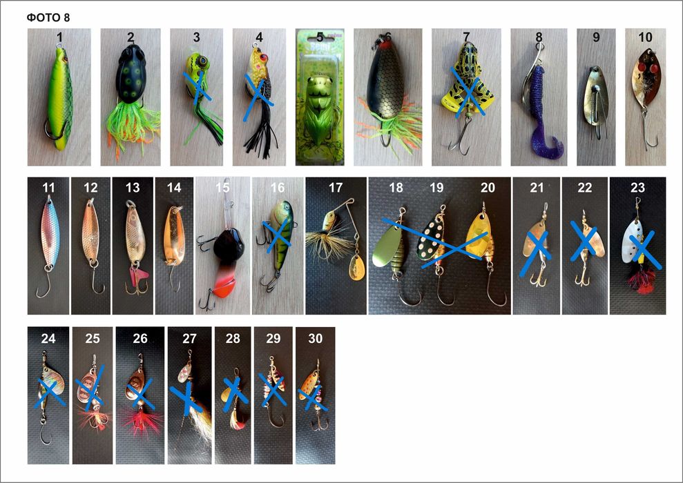 Воблеры от UL до 130-х, джерки, силикон, колебалки, вертушки