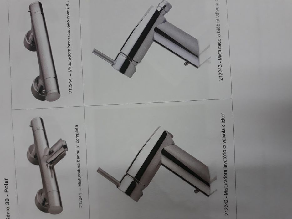 Torneiras NOVAS topo de gama mod.Polar(Premio Int.Design)