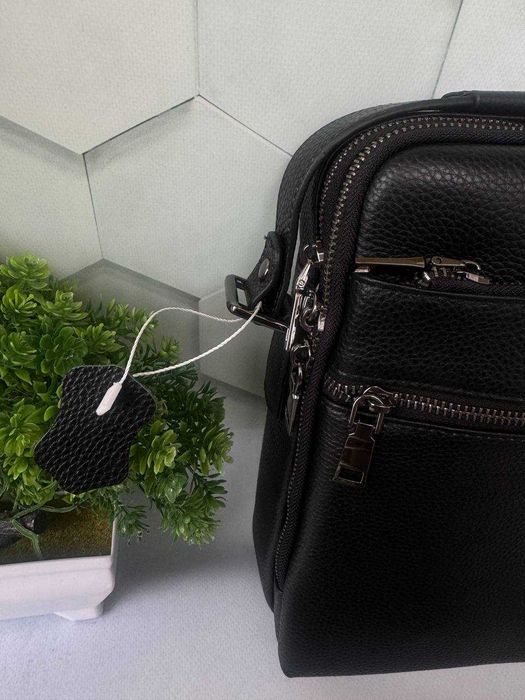 чоловіча шкіряна сумка з ручкою кожаная сумочка мужская