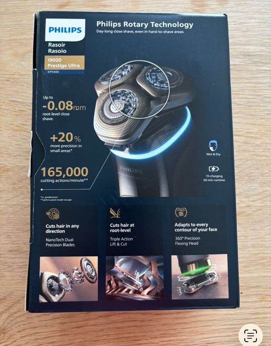 Golarka elektryczna męska i9000 Prestige Ultra SkinIQ Pro Philips