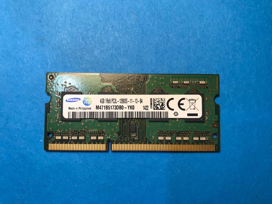 Memória RAM 4GB DDR3 PC3L - 12800S da Samsung.64751422556163120