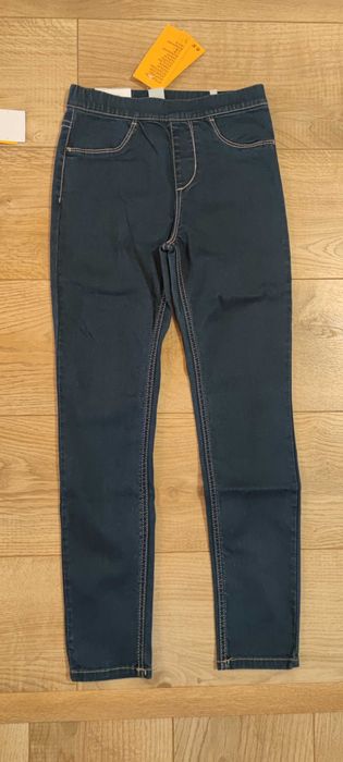 Nowe 134 140 Smyk H&M jegginsy jeans spodnie dla dziewczynki