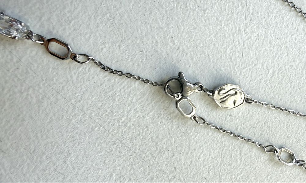 Colar Prateado Swarovski Ariana Grande Coração