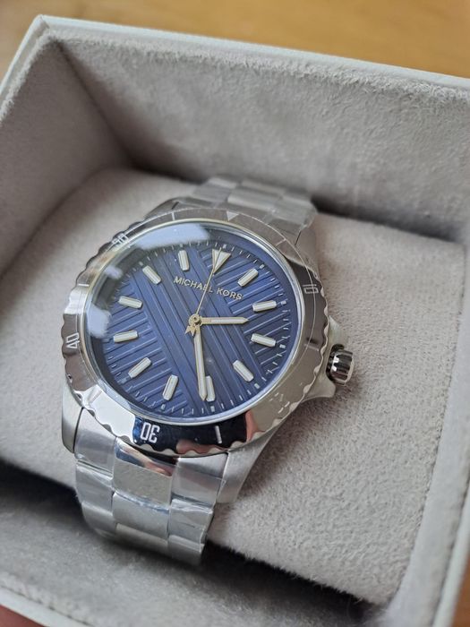 Zegarek męski Michael Kors srebrny niebieski nowy MK9079 nowy oryginał