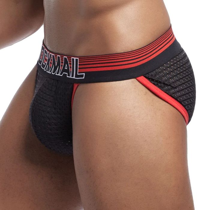 Męskie siateczkowe slipy TANGA oddychające na lato JOCKMAIL - L