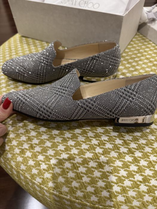 Лофери - срібні Jimmy Choo Оригінал