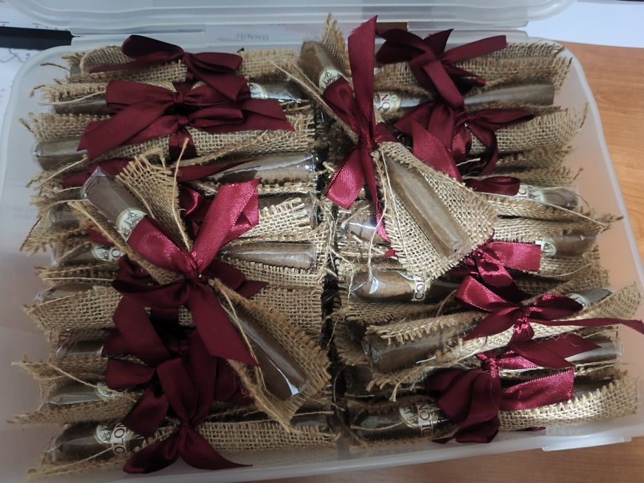 Charutos lembrança casamento