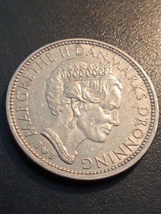 10 Kroner - Margrethe II 	Dinamarca	1979	 - B e B	Soberba	cuproníquel