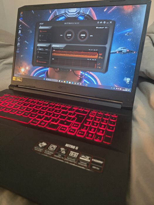 Nitro 5 17 polegadas 24gb ram com brindes notebook portátil gamer