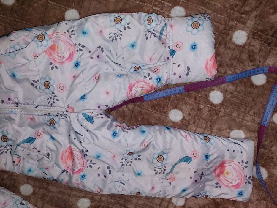 Зимовий комбінезон суцільний на овчині 104/ Комбінезон на дівчинку