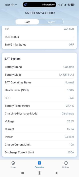 2x Baterias 5,4 kWH - Goodwe
