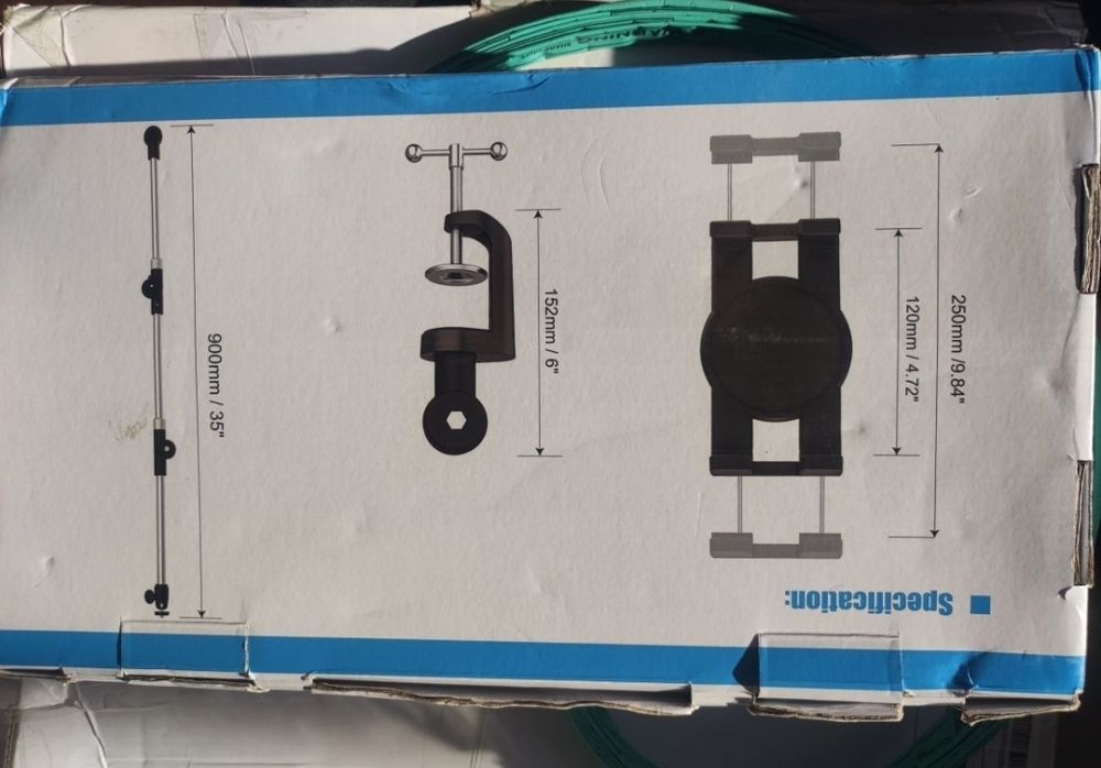 Suporte articulado para tablet ou telemóvel