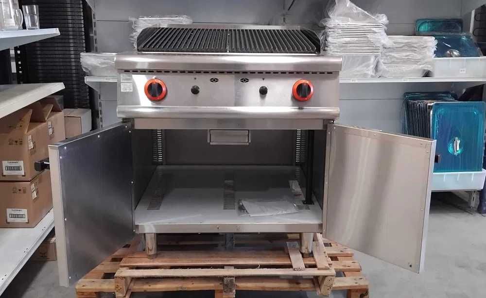 Grelhador a Gás C/ Pedra Vulcânica e Armário - NOVO