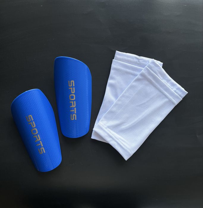 Комплект 2в1 футбольні щитки з тримачами футбольные щитки захист