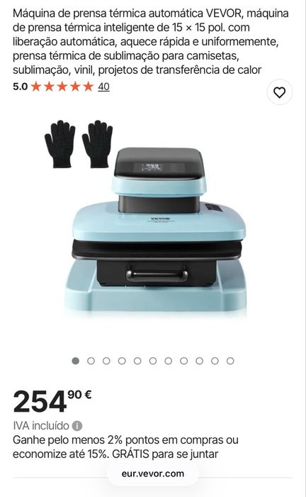 Maquina prensa e maquina de crachas nova