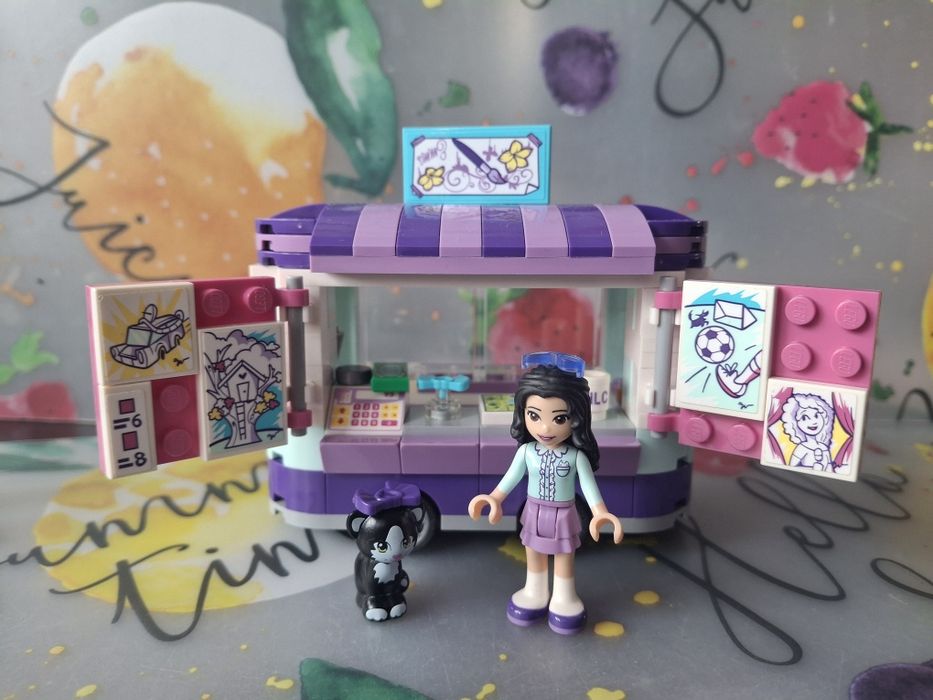 Klocki lego friends 41332 stoisko z rysunkami Emmy