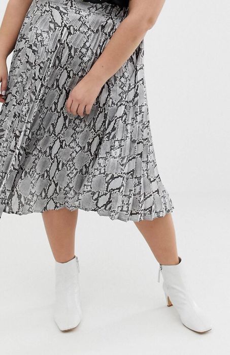 Юбка гофре New Look p. XL, snake print
