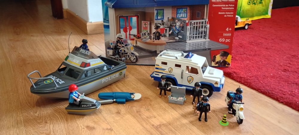 Playmobil barco e carro