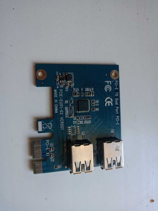 Плата расширения для райзеров PCI-E 1х на 2 и 4 порта