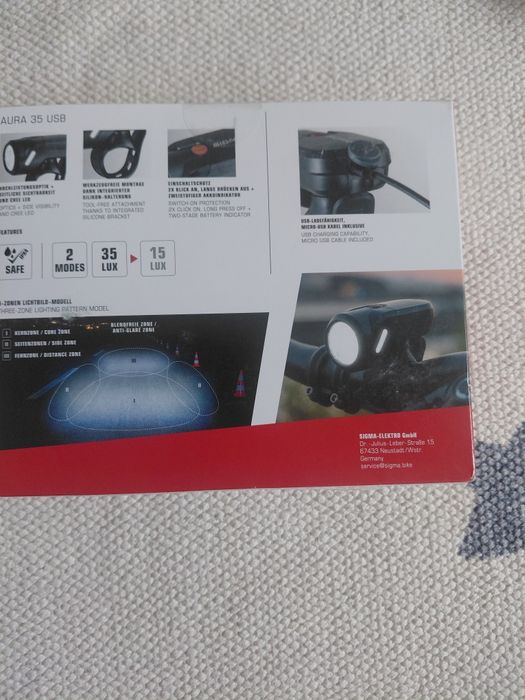 Lampka LED rowerowa przednia