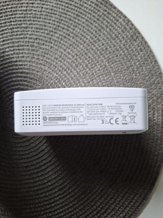 Czujnik detektor czadu tlenku węgla Smartwares FGA-1305