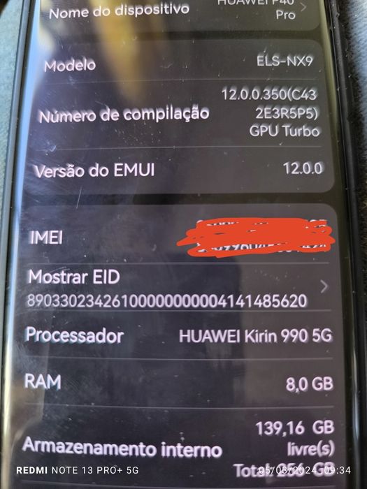 Huawei P40 Pro usado em ótimo estado