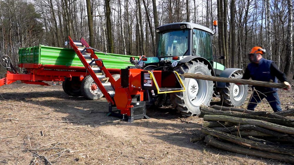 Rębak walcowy REMET RP-200 SUPER === DUZY rębak do gałęzi ===