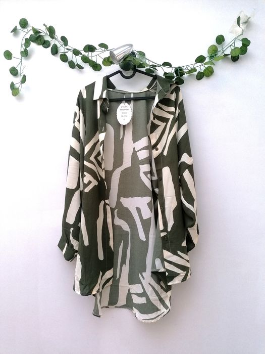 Conjunto Caqui e Creme: Camisa + Calça