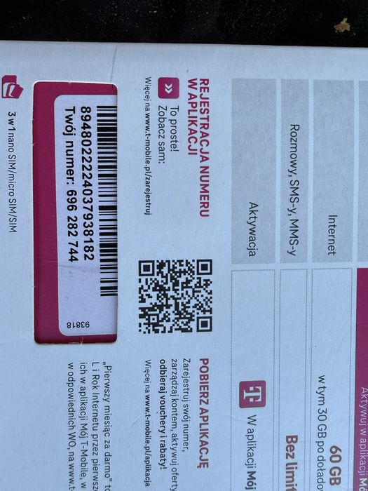 Sprzedam zloty numer na karte