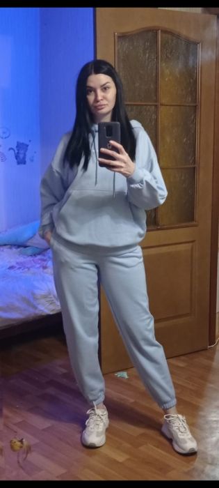 Жіночий спортивний костюм Staff bi light blue oversize.розмiр-XS