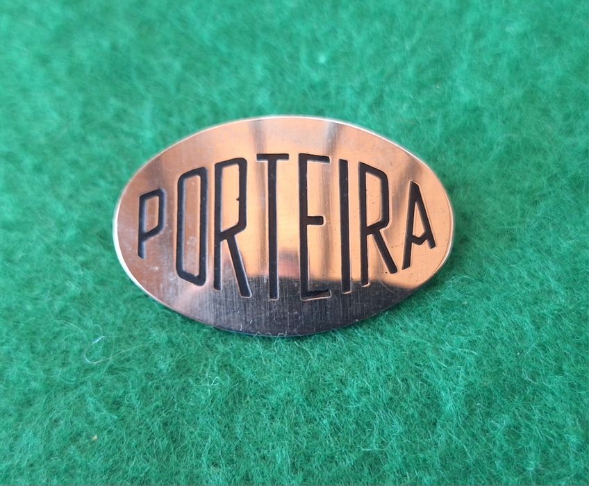 Cracha porteiro e porteira