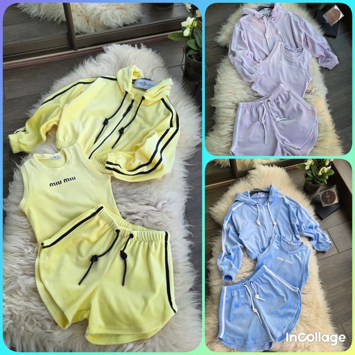 велюровий костюм трійка 140,146,152,158,164