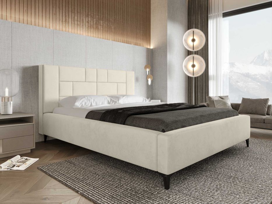 Łóżko Sypialniane z pojemnikiem + stelaż metalowy Porto PRODUCENT