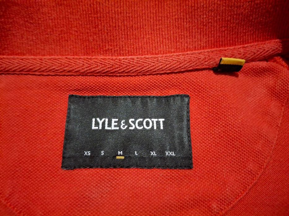 Червона футболка polo Lyle Scott