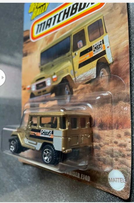 Toyota land cruiser fj 40 bj 40 escala 1:64 matchbox raro brinquedo