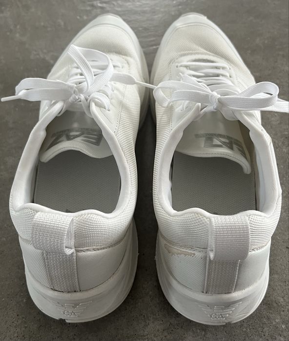 Buty męskie białe sneakersy Emporio Armani