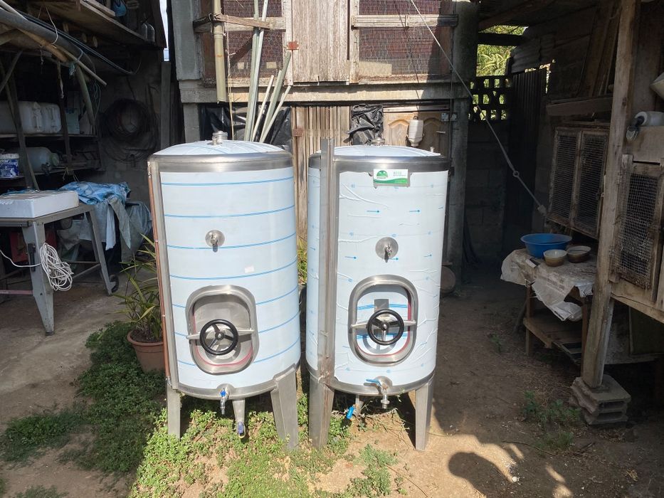 2 cubas inox 16 almudes