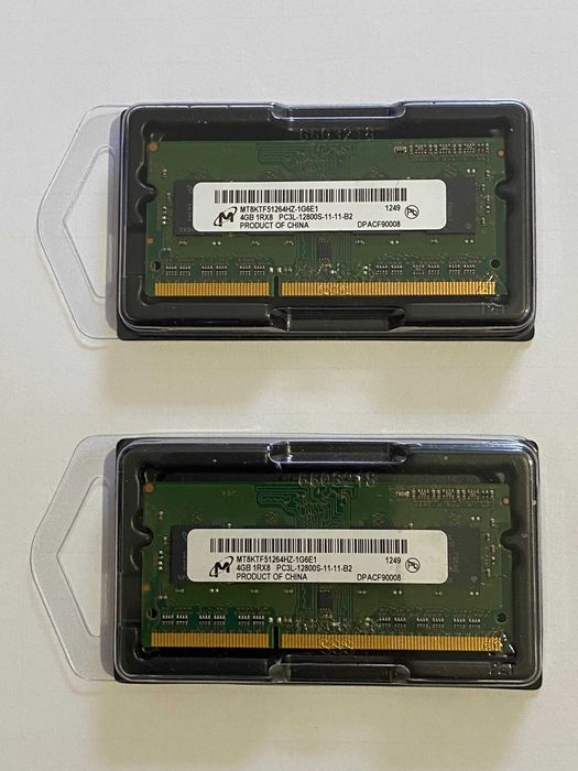 Оперативна пам'ять для ноутбука Micron 8GB (2x4GB) DDR3L 1600MHz