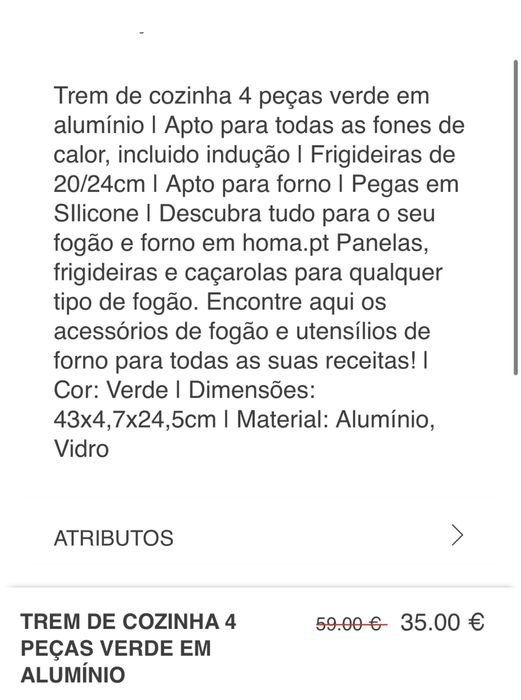 Trem de cozinha 4 peças