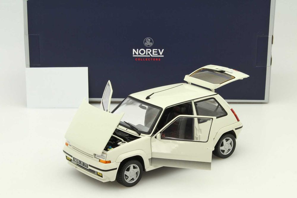 Renault Super 5 GT Turbo Phase II 1989 (white pearl) - Norev 1/18