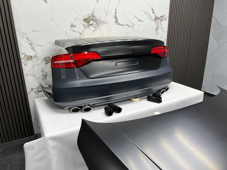 обвес audi s8 a8 d4 2010-2014 года Комплект рестайлинга Бампер фара